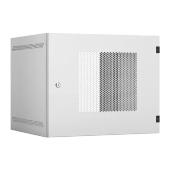 Настенный шкаф 19", 9U, перфорация, 540х500, серый